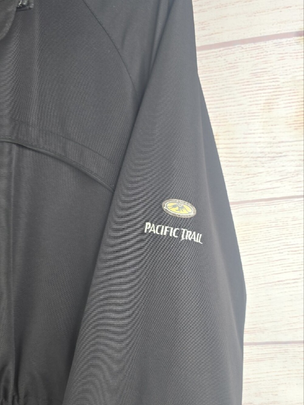 Pacific Trail Black Hooded Utility Winter Jacket with Drawstring Waist Sz Med - Picture 4 of 15